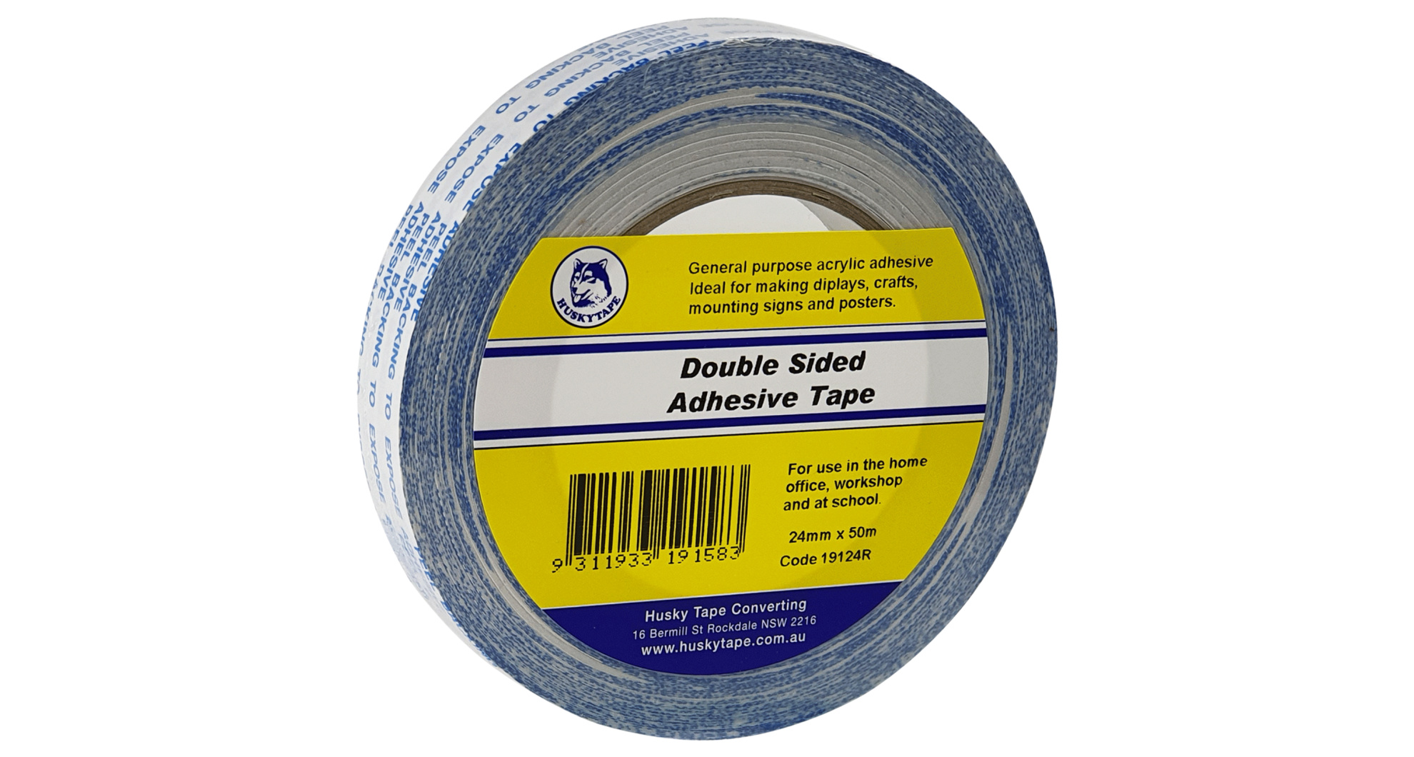 Double-Sided Tape 50mm x 50m - Temporary
