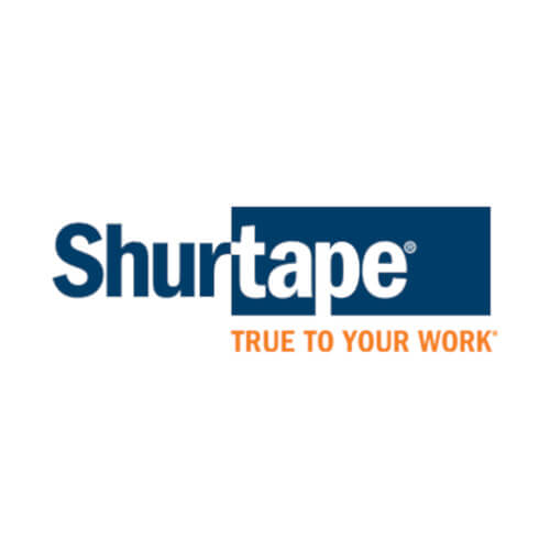 Shurtape logo for adhesive tape wholesale, industrial tapes, gaffer tape options, and bulk adhesive products.