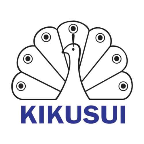 Kikusui logo featuring a stylized peacock design for adhesive tape wholesale and industrial adhesive products.